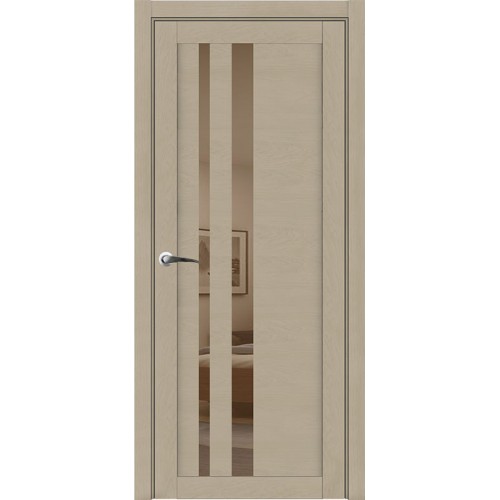 UniLine 3008 - Зеркало бронза - софт кремовый дверь межкомнатная